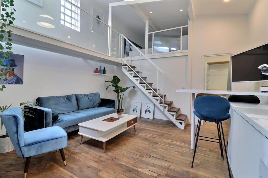 Unique Loft Apartment Located 15 Minutes From The Champs Elysees Saint-Ouen  Kültér fotó
